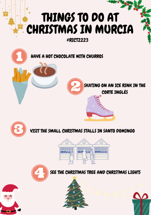 I love Christmas, especially when Murcia is full of lights, when I walk while listening to small groups of people singing Christmas carols, but above all I love Christmas sweets!! Here are some ideas of plans to do with your family or friends in Murcia.