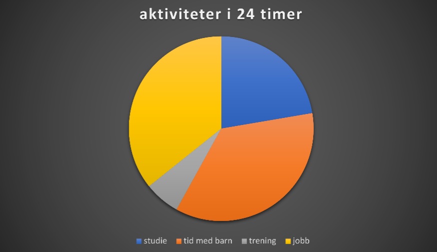 Mine aktiviteter i 24 timer