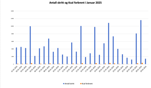 skritt og kcal