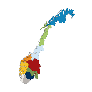 Kart over Norge