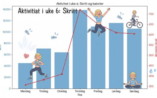Bilde som viser min aktivitet i uke 6.