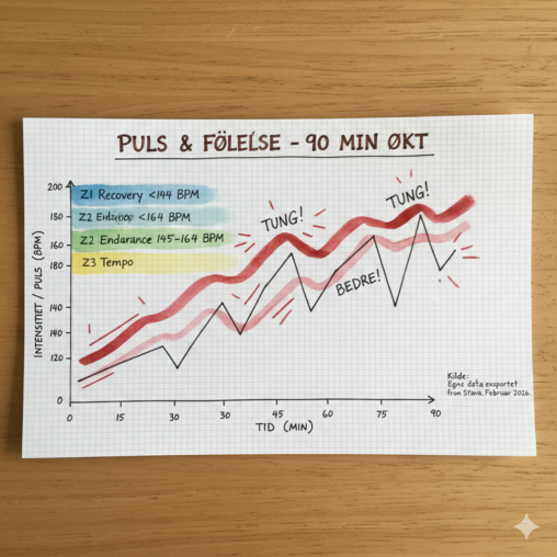 Strava viser ofte bare watt, fart og puls. Men hva med følelsen? Data: Hent ut pulsdata fra din siste økt, men kombiner det med \\\\\\\\