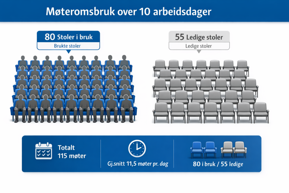 Bruk av møterom på min arbeidsplass