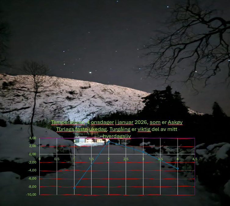 Bergen, tur, kulde, vinter