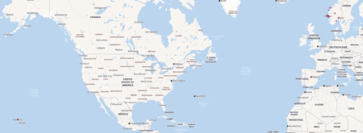 A map showing where my customers live, made by CSV data and QGIS